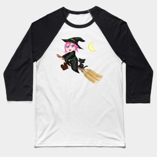 Cute Witch Baseball T-Shirt
